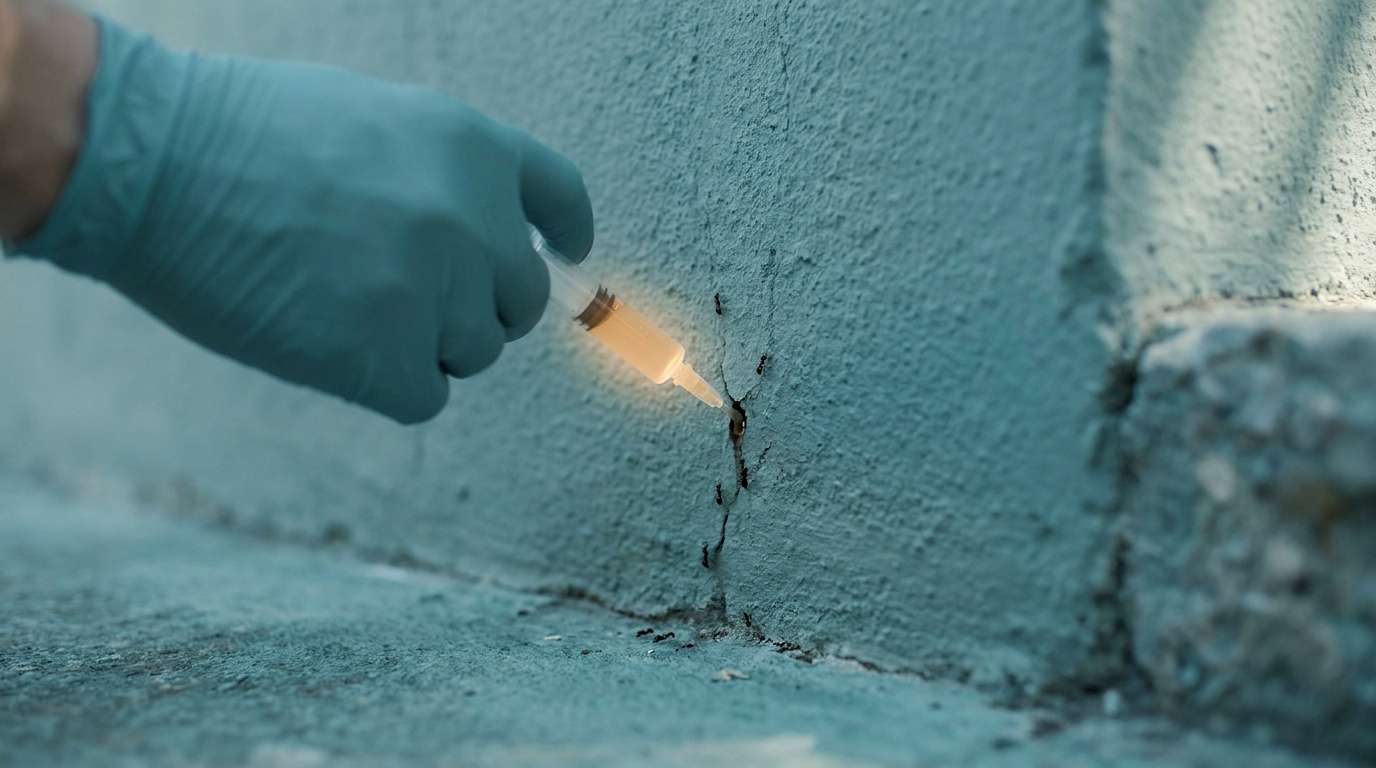 fissure mur traitement fourmis